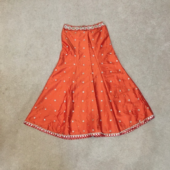 Corset Length - Red/Orange - Reception - Wedding - Picture 7 of 8